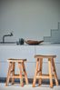 Barhocker Curve aus Teakholz, 72 cm Bild 4