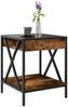 vidaXL Couchtisch mit Infinity-LED Räuchereiche 40x40x49 cm 847694 Bild 5
