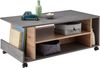 Couchtisch HARVEY 108 x 60 mit Rollen Optik: Betongrau / Artisan Eiche Bild 5