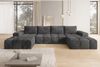 PROMETO Möbel Ecksofa Couch U-Form, Sofa U-Form Teddy-Bouclé, Web oder Cord-Stoff Cento Bild 2