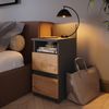 Nachttisch Monty Anthrazit/Goldkraft Eiche 2er Set Vicco Bild 3