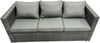 Fimous 8 Sitzer Outdoor Rattan Gartenmöbel Set Einstellbarer Aufsteigender Hubtisch Sessel Dunkelgrau Gemischt Bild 3