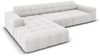 Micadoni Ecksofa Jennifer 4-Sitzer Links Samt Silber Bild 3