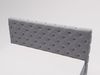 GRAINGOLD Canolo Doppelbett 140x200, Boxspringbett mit zwei Bettkästen, Glamour Stil, Velour-Stoff, Grau Bild 4