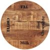 TOPS & TABLES Tischplatte 60 cm Durchmesser Mangoholz Natur Bild 2