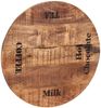 TOPS & TABLES Tischplatte 60 cm Durchmesser Mangoholz Natur Bild 3