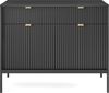 AX LIVING Kommode mit Schublade Eternas KSZ104 104cm Modern in Schwarz Bild 5