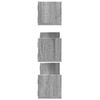 vidaXL Wandregale 3 Stk. Grau Sonoma 80x18x18 cm Holzwerkstoff 853295 Bild 5