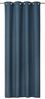 ELBERSDRUCKE Vorhang Ösenschal Lino petrol Uni 255 x 140 cm (1 St), Ösen, blickdicht, Polyester, Leinenoptik, einfarbig, modern Bild 2