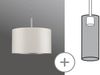 Paulmann 60351 DecoSystems Stoffschirm Tessa Creme max. 50W Durchmesser 25cm Bild 4