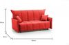 Dmora 2-Sitzer Schlafsofa Alaric, Sofa mit Trolley-Öffnung aus gepolstertem Stoff, Standard-Armlehnen, 100 % Made in Italy, 150 x 90 x 85 cm, Rot Bild 3