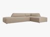 Micadoni Ecksofa Ruby 4-Sitzer Rechts Strukturierter Stoff Ottawa Dunkelbeige Bild 2