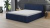 Polsterbett LOG-OM 90x200 ohne Matratze mit Bettkasten und Lattenrost. Farbe: KOBALT 80 Bild 2