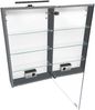 Spiegelschrank Hängeschrank mit Licht und Steckdose 3 Farbvarianten Eiche Dekor taupe grau V-90.59-S Bild 5
