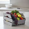 Mucola Obstkiste mit Griffen Vorratskiste Holzkisten Grau Kartoffelkiste Weinkisten Bild 2