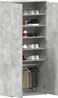 vidaXL Schuhschrank mit Tür Beton Grau 80 x 39 x 178 cm Holzwerkstoff 3333869 Bild 3