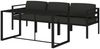 vidaXL 4-tlg. Garten-Lounge-Set mit Kissen Aluminium Anthrazit 3115917 Bild 3