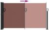 vidaXL Seitenmarkise Ausziehbar Braun 120x600 cm 4004494 Bild 5