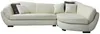 Vente-unique - Ecksofa Leder 5-Sitzer - Büffelleder - Elfenbein - Ecke Rechts - CAIPI von PASCAL MORABITO Bild 4