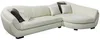 Vente-unique - Ecksofa Leder 5-Sitzer - Büffelleder - Elfenbein - Ecke Rechts - CAIPI von PASCAL MORABITO Bild 3