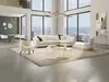 Vente-unique - Ecksofa Leder 5-Sitzer - Büffelleder - Elfenbein - Ecke Rechts - CAIPI von PASCAL MORABITO Bild 2