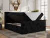 Boxspringbett, Doppelbett mit zwei Bettkästen und hohem Kopfteil aus Cordstoff - TILIANO DUO - 200 x 200 cm - Schwarz Cord - H4 Bild 4