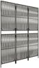 vidaXL Paravent 3-tlg. Grau Poly Rattan 365374 Bild 4