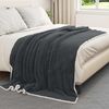 vidaXL Überwurfdecke Dunkelgrau 150 x 200 cm Fleece 42016982 Bild 3