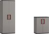 Keter Kunststoffschrank Quadra 166 x 68 x 39 und 83 x 68 x 39 cm Bild 2