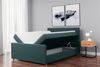 Boxspringbett Schlafzimmerbett ROSALIE 180x200cm in Stoff Matt Velvet Anthrazit Bild 2