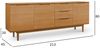 Sideboard Enimeta Eiche Natur 213 cm - 3 Türen, 3 Schubladen & Soft-Close Bild 4