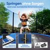 Monzana Trampolin Gartentrampolin, Komplettset inkl. Sicherheitsnetz Innen Leiter Randabdeckung, Schwarz, Ø 305 cm Bild 3
