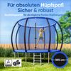Monzana Trampolin Gartentrampolin, Komplettset inkl. Sicherheitsnetz Innen Leiter Randabdeckung, Schwarz, Ø 305 cm Bild 2