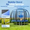 Monzana Trampolin Gartentrampolin, Komplettset inkl. Sicherheitsnetz Innen Leiter Randabdeckung, Schwarz, Ø 305 cm Bild 5