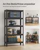 Standregal,2er Set, Schwerlastregal, Kellerregal, Bücherregal, Lagerregal, 5 Ablagen, Küchenregal, Regal,verstellbare Ablagen, Industriestil,150x75x30cm,Vintagebraun-Schwarz,GLR030B02 Bild 5