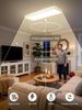 ZMH LED Deckenleuchte LED 4000K 24W mit Radar-Bewegungsmelder Deckenlampe für FlurAugenschutz, LED fest integriert, Neutralweiß, Erfassungsbereich 360°, Abstrahlwinkel 120° Bild 2