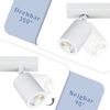 ZMH Deckenleuchte 3 Flammig Deckenlampe Weiss - Deckenstrahler GU10 Modern Deckenspot Küchelampe Schwenkbar 350° MAX. 25W lampe für Wohnzimmer Schlafzimmer Küche Flur (ohne Leuchtmittel) Bild 5