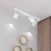 ZMH Deckenleuchte 3 Flammig Deckenlampe Weiss - Deckenstrahler GU10 Modern Deckenspot Küchelampe Schwenkbar 350° MAX. 25W lampe für Wohnzimmer Schlafzimmer Küche Flur (ohne Leuchtmittel) Bild 2