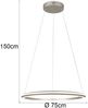 Große LED Pendelleuchte AMADOR Silber, dimmbar & Lichtfarbe einstellbar Ø 75cm Bild 3