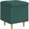 vidaXL Aufbewahrungsottomane Dunkelgrün 40 x 40 x 45 cm Stoff 876806 Bild 2