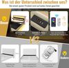 Novelux Polsterbett 180x200 cm mit LED-Beleuchtung & USB/Typ-C – Leinen Beige, Doppelbett mit Stauraum-Kopfteil & Hydraulischem Bettkasten, bis 300kg Bild 5