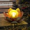 2er Set LED Solarleuchte, Lotusblume Bild 5