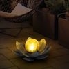 2er Set LED Solarleuchte, Lotusblume Bild 3