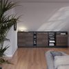 Küchenschrank für Dachschrägen R-Line Edelgrau 80 cm mit 2 Türen, Schrankkorpus 60 cm Tiefe Vicco Bild 5