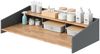 Aufsatzregal Viktor Goldkraft Eiche/Anthrazit 127.2 x 30 cm Vicco Bild 5