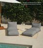 mokebo Sitzsack Outdoor Lounge 'Das Daybed' (mit Schutzhülle), Bean Bag Outdoor für Kinder & Erwachsene, Gartenliege in Steingrau Bild 4