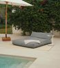 mokebo Sitzsack Outdoor Lounge 'Das Daybed' (mit Schutzhülle), Bean Bag Outdoor für Kinder & Erwachsene, Gartenliege in Steingrau Bild 2