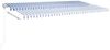 vidaXL Markise Automatisch Einziehbar 600x350 cm Blau und Weiß 3069046 Bild 3