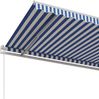 vidaXL Markise Automatisch Einziehbar 600x350 cm Blau und Weiß 3069046 Bild 5