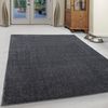 Kurzflor Teppich Alberto rechteckig - 140x200 cm - Grau Bild 2